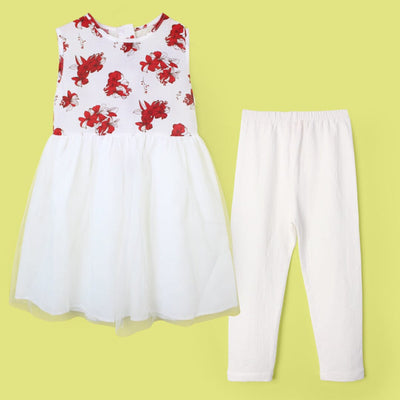 Classic White Themed Girls Frock Set Frock Iluvlittlepeople 2-3 Years White Summer