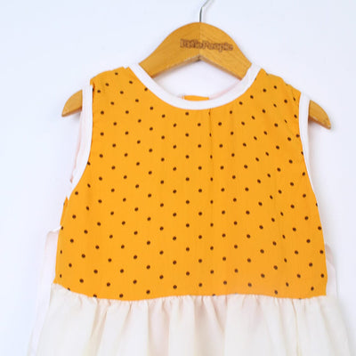 Sober Orange Themed Girls Frock Set Frock Iluvlittlepeople 