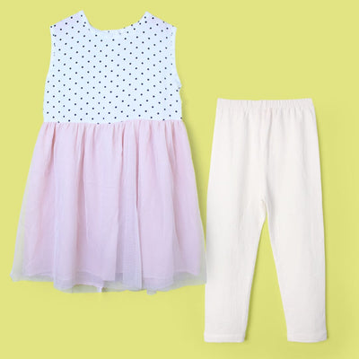 Polished White Themed Girls Frock Set Frock Iluvlittlepeople 2-3 Years White Summer