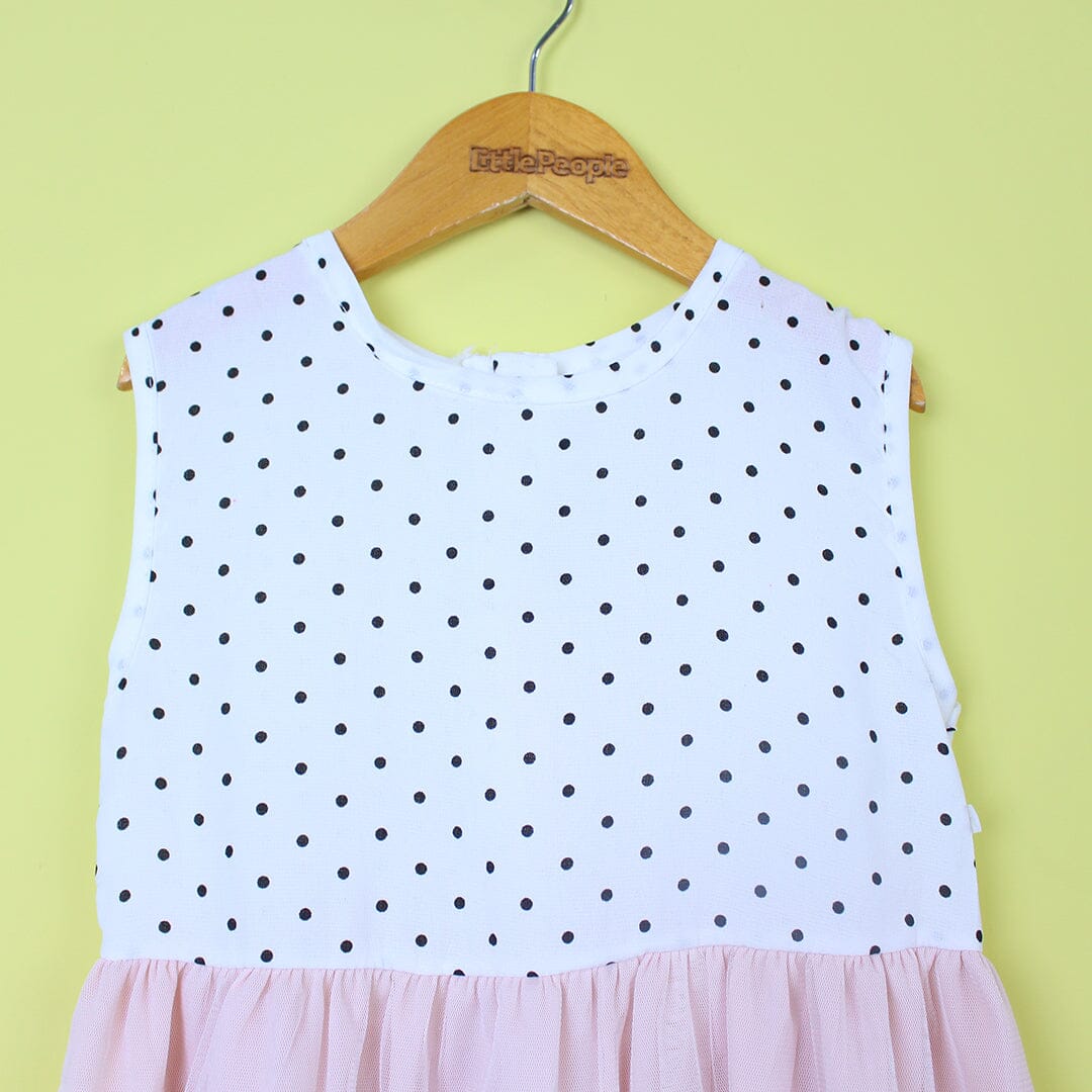 Polished White Themed Girls Frock Set Frock Iluvlittlepeople 