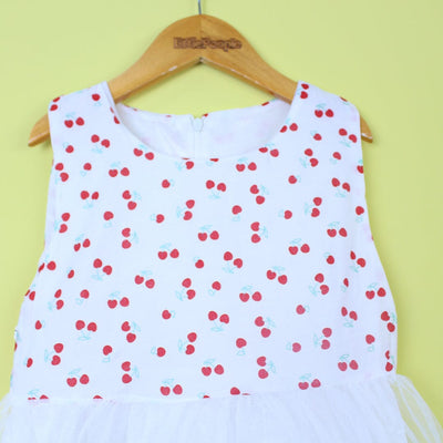 Stylish White Themed Girls Frock Set Frock Iluvlittlepeople 