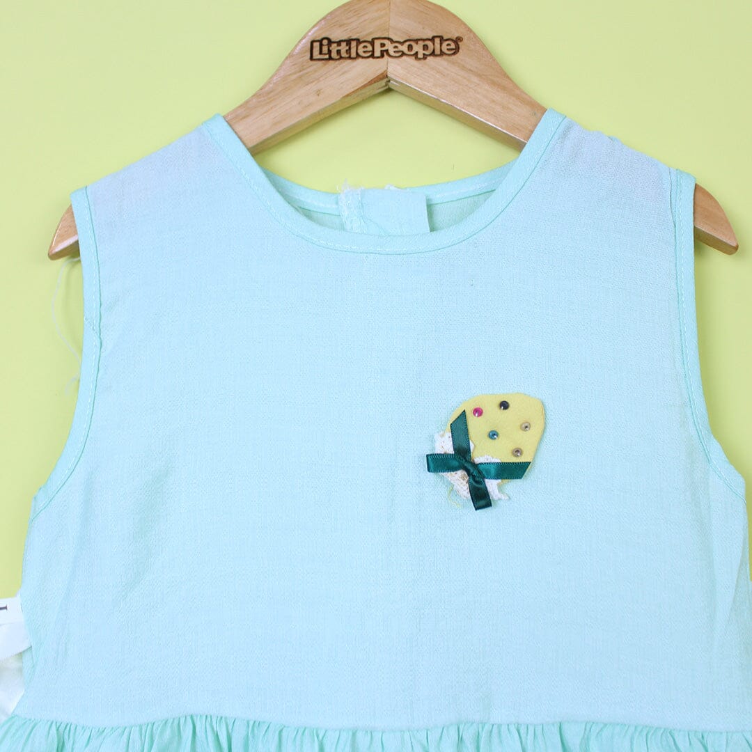 Decent Aqua Themed Girls Frock Set Frock Iluvlittlepeople 