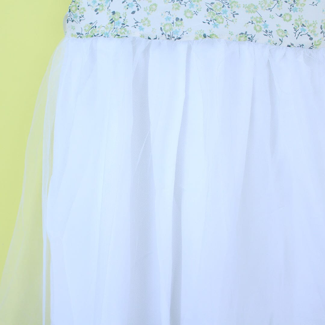 Stylish Creamy White Themed Girls Frock Set Frock Iluvlittlepeople 