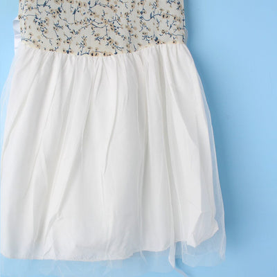 Stylish Beige Themed Girls Frock Set Frock Iluvlittlepeople 