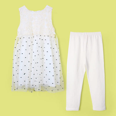 Refined White Themed Girls Frock Set Frock Iluvlittlepeople 2-3 Years White Summer