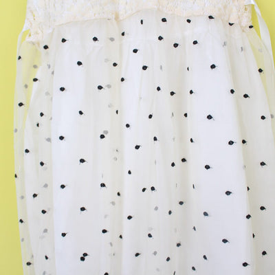 Refined White Themed Girls Frock Set Frock Iluvlittlepeople 