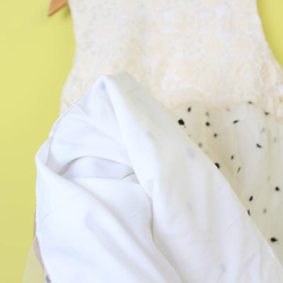 Refined White Themed Girls Frock Set Frock Iluvlittlepeople 