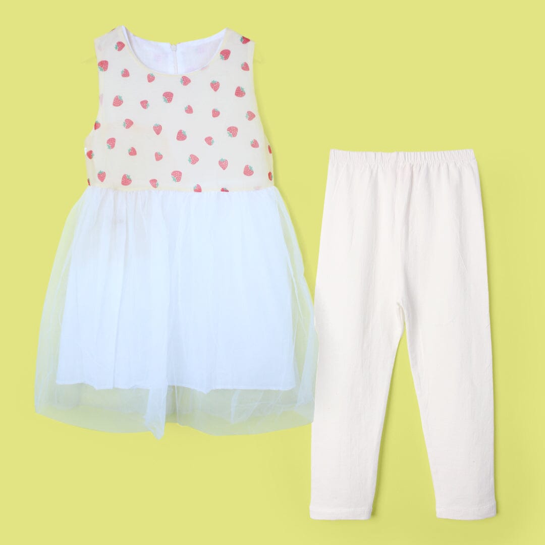 Polished White Themed Girls Frock Set Frock Iluvlittlepeople 2-3 Years White Summer