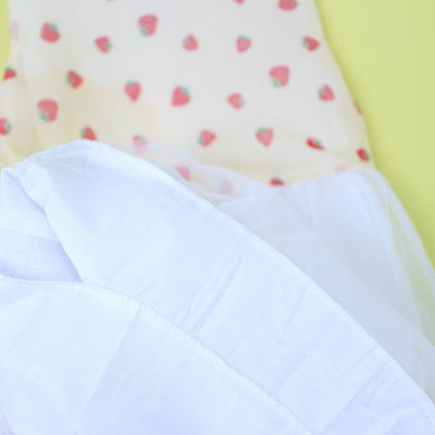 Polished White Themed Girls Frock Set Frock Iluvlittlepeople 