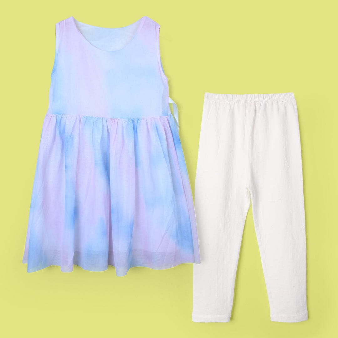 Inspired Blue Themed Girls Frock Set Frock Iluvlittlepeople 2-3 Years Blue Summer