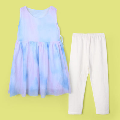 Inspired Blue Themed Girls Frock Set Frock Iluvlittlepeople 2-3 Years Blue Summer