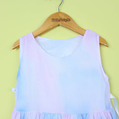 Inspired Blue Themed Girls Frock Set Frock Iluvlittlepeople 