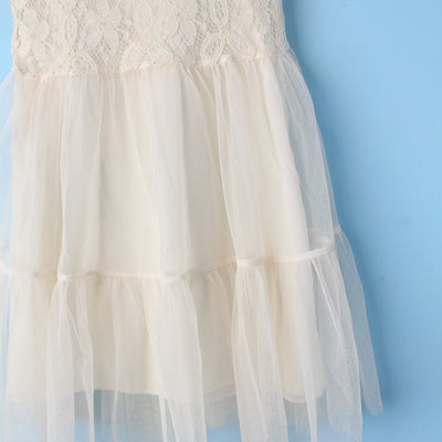 Stylish White Themed Girls Frock Set Frock Iluvlittlepeople 