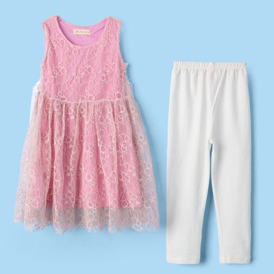 Decent Peach Themed Girls Frock Set Frock Iluvlittlepeople 2-3 Years Peach Summer