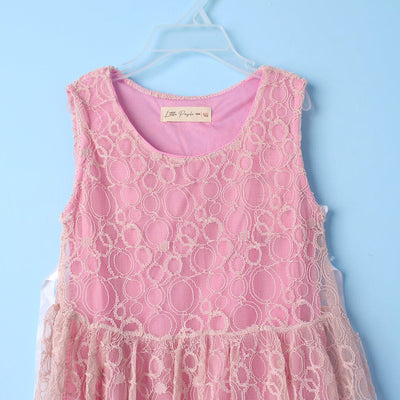 Decent Peach Themed Girls Frock Set Frock Iluvlittlepeople 