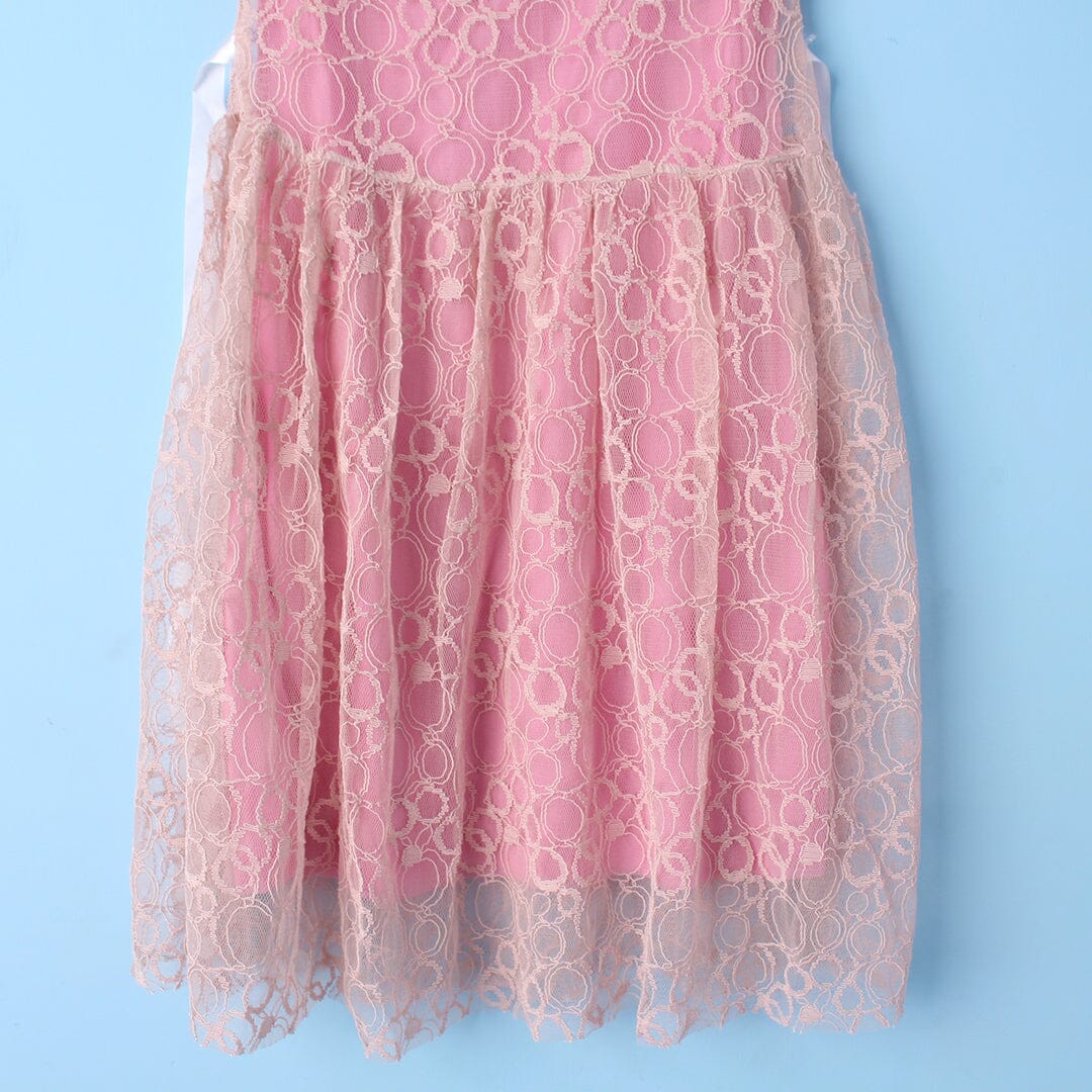Decent Peach Themed Girls Frock Set Frock Iluvlittlepeople 