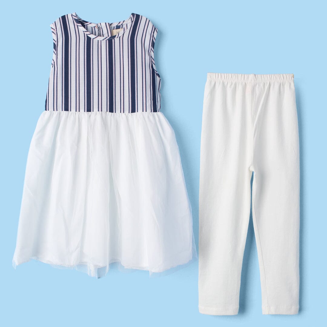 Dream Blue Themed Girls Frock Set Frock Iluvlittlepeople 2-3 Years Blue Summer