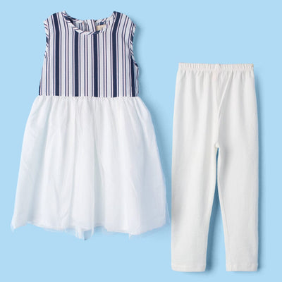 Dream Blue Themed Girls Frock Set Frock Iluvlittlepeople 2-3 Years Blue Summer