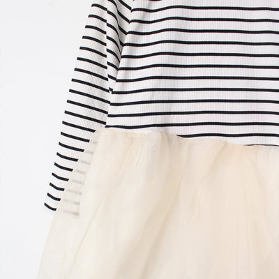 Stylish White Themed Little Girl Frock Frock Iluvlittlepeople 