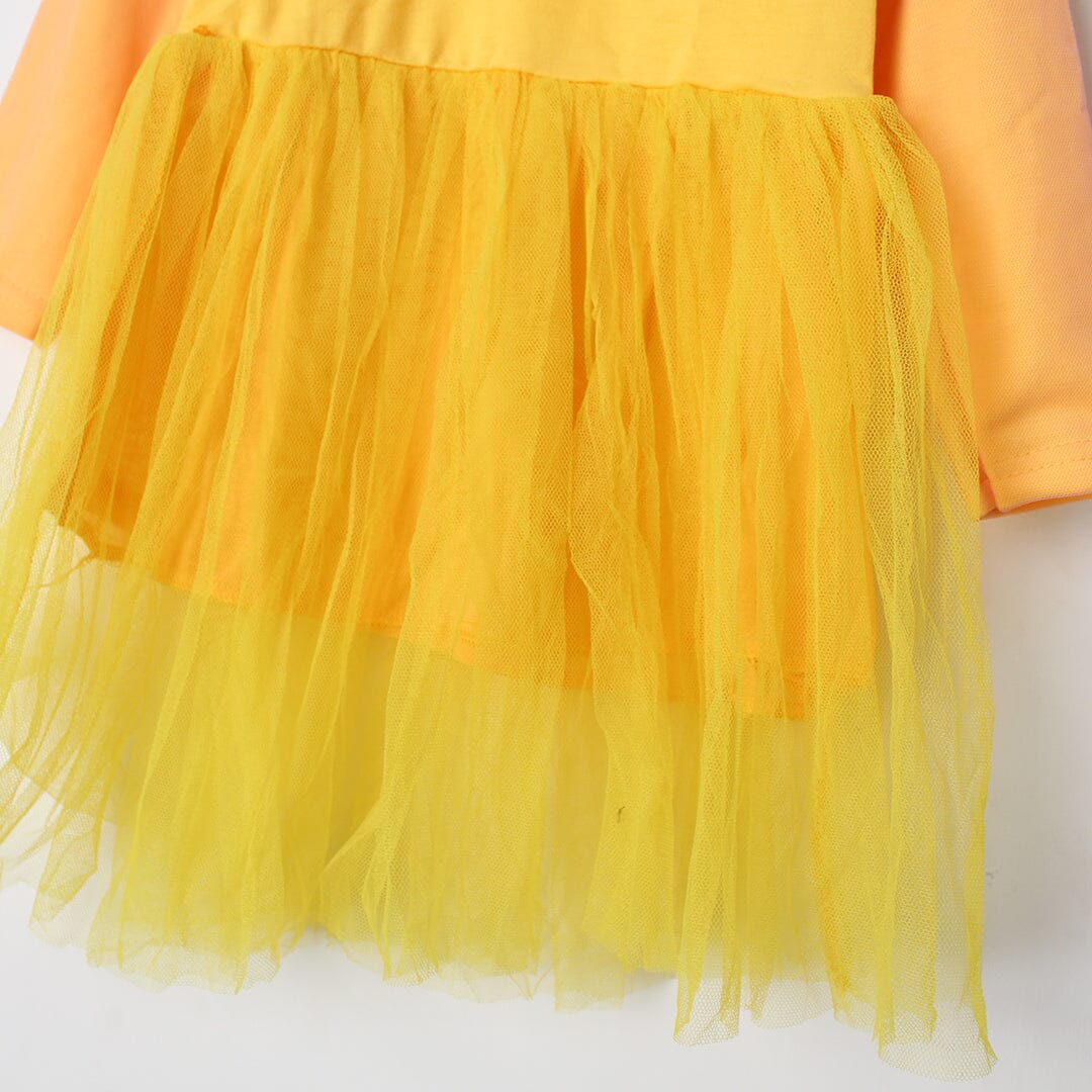 Stylish Yellow Themed Little Girl Frock Set Frock Iluvlittlepeople 