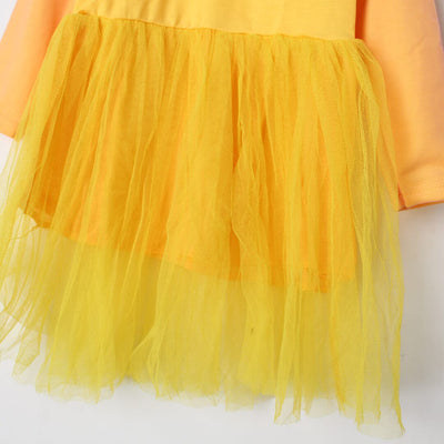 Stylish Yellow Themed Little Girl Frock Set Frock Iluvlittlepeople 
