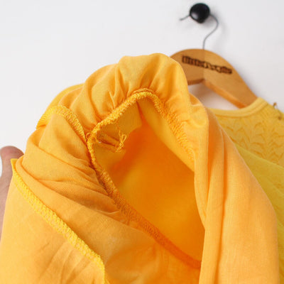 Stylish Yellow Themed Little Girl Frock Set Frock Iluvlittlepeople 