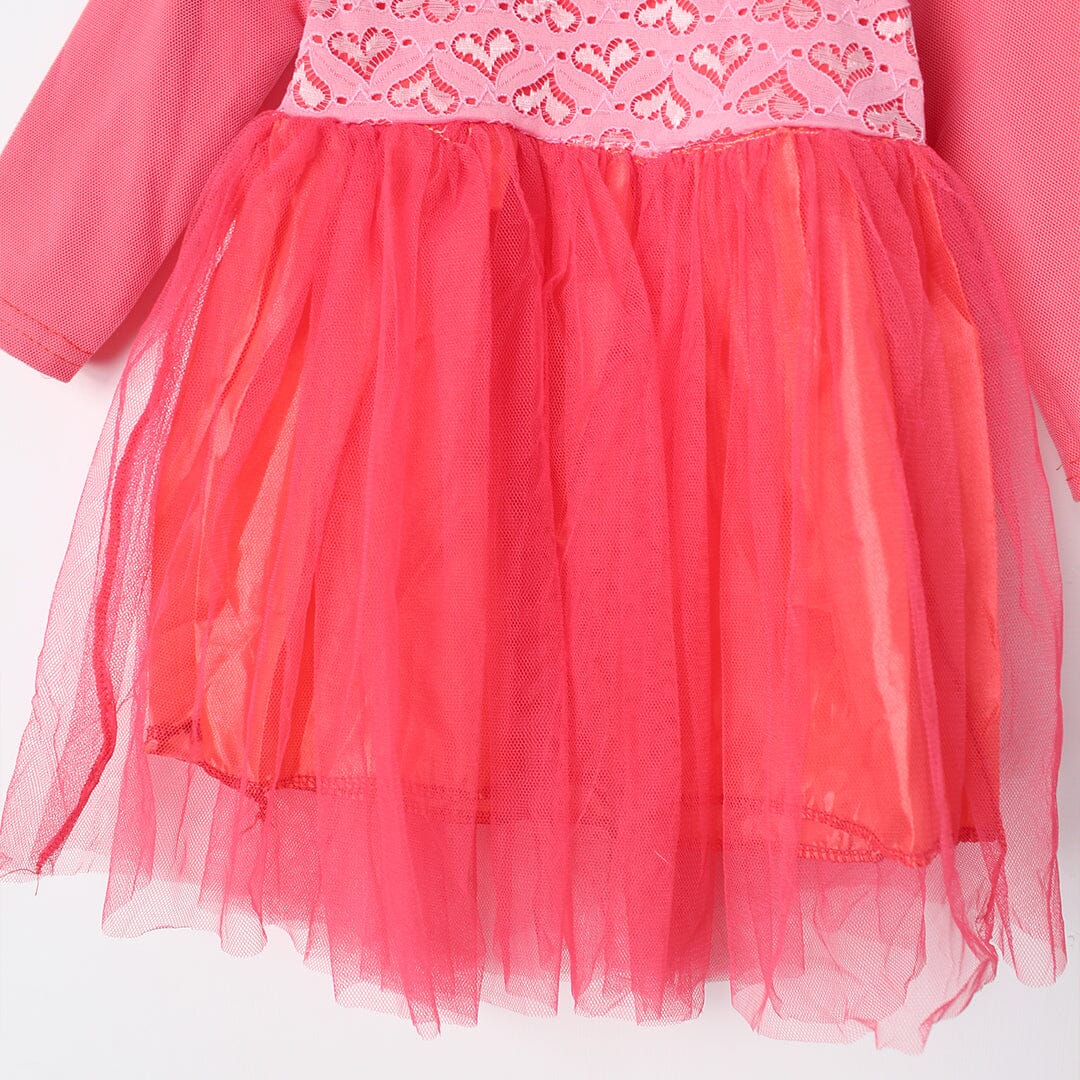 Sweet Pink Themed Little Girl Frock Set Frock Iluvlittlepeople 