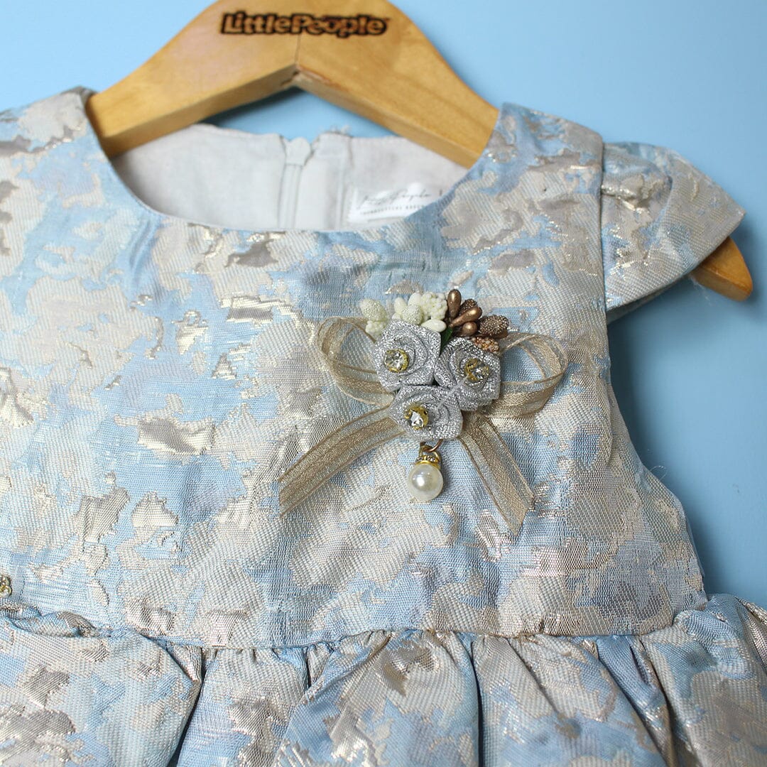 Delicious Blue Little Girl Frock Frock Iluvlittlepeople 