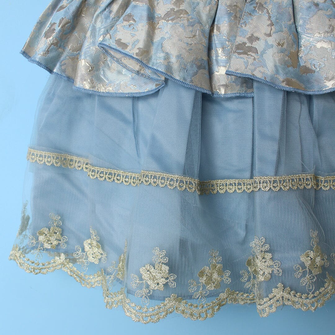 Delicious Blue Little Girl Frock Frock Iluvlittlepeople 