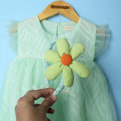 Elegant Green Little Girl Frock Frock Iluvlittlepeople 