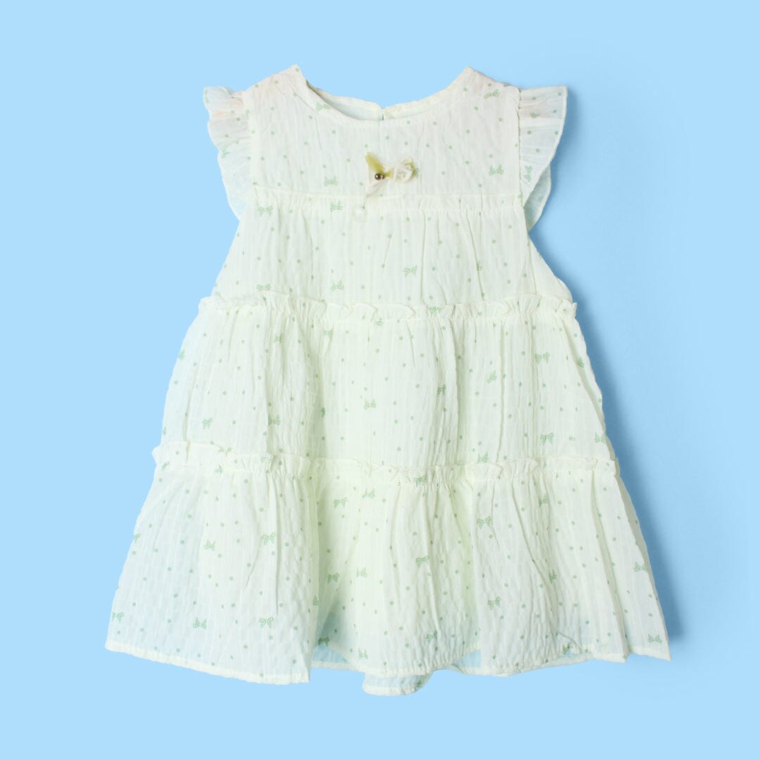 Decent Off White Little Girl Frock Frock Iluvlittlepeople 12-18 Months Off White Summer