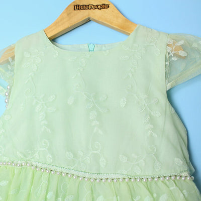 Fancy Dream Aqua Little Girl Frock Frock Iluvlittlepeople 