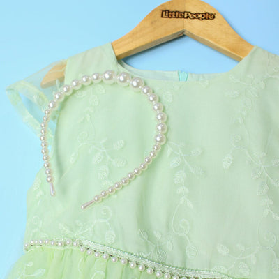 Fancy Dream Aqua Little Girl Frock Frock Iluvlittlepeople 