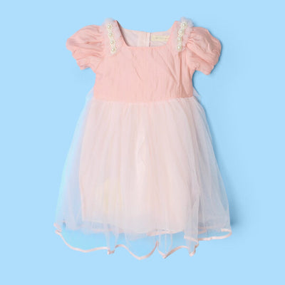 Modern Peach Little Girl Dream Frock Frock Iluvlittlepeople 3-4 Years Peach Summer