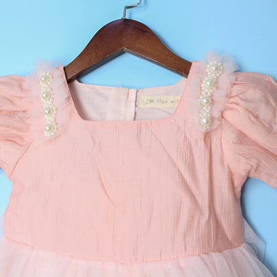 Modern Peach Little Girl Dream Frock Frock Iluvlittlepeople 