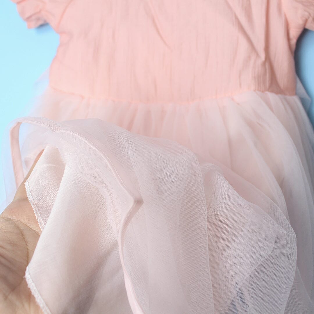 Modern Peach Little Girl Dream Frock Frock Iluvlittlepeople 