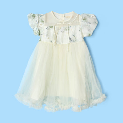 Stylish Off White Little Girl Dream Frock Frock Iluvlittlepeople 2-3 Years Off White Summer