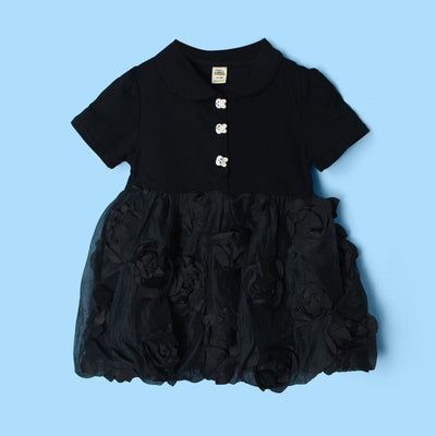 Fantastic Black Little Girl Frock Frock Iluvlittlepeople 6-9 Months Black Summer