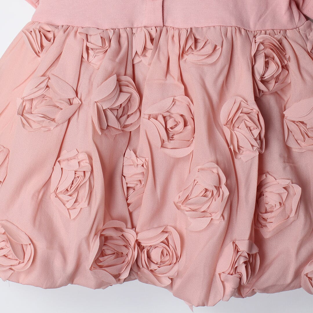 Modern Peach Little Girl Frock Frock Iluvlittlepeople 