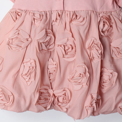 Modern Peach Little Girl Frock Frock Iluvlittlepeople 