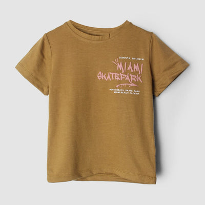 Stylish Mustard Themed Boys T-Shirt T-Shirt Iluvlittlepeople 3-4 Years Mustard Summer