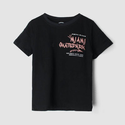 Sober Black Themed Boys T-Shirt T-Shirt Iluvlittlepeople 3-4 Years Black Summer