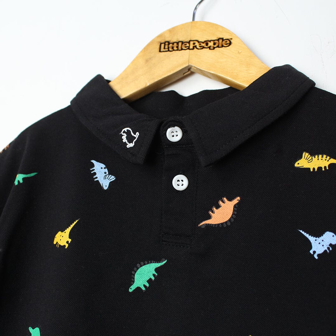 Fantastic Black Themed Boys Polo Shirt Polo Shirt Iluvlittlepeople 