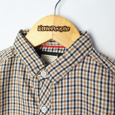 Elegant Brown Themed Stylish Boys Casual Shirt Casual Shirt Iluvlittlepeople 