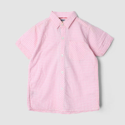 Fancy Pink Themed Stylish Boys Casual Shirt Casual Shirt Iluvlittlepeople 9-12 Months Pink Summer