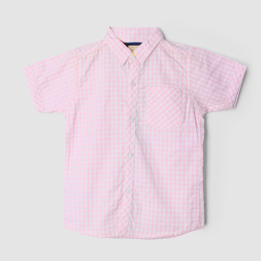 Delighted Pink Themed Stylish Boys Casual Shirt Casual Shirt Iluvlittlepeople 9-12 Months Pink Summer