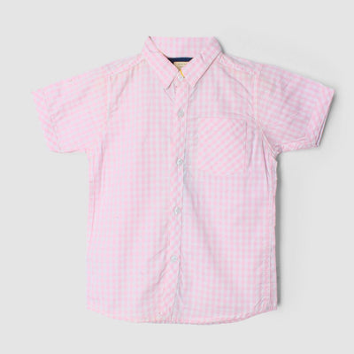 Delighted Pink Themed Stylish Boys Casual Shirt Casual Shirt Iluvlittlepeople 9-12 Months Pink Summer