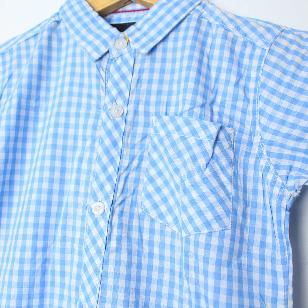 Enchanting Blue Themed Stylish Boys Casual Shirt Casual Shirt Iluvlittlepeople 