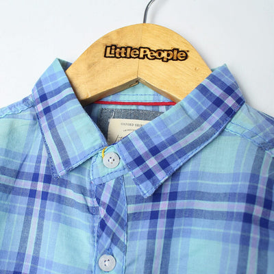 Elegant Blue Themed Stylish Boys Casual Shirt Casual Shirt Iluvlittlepeople 