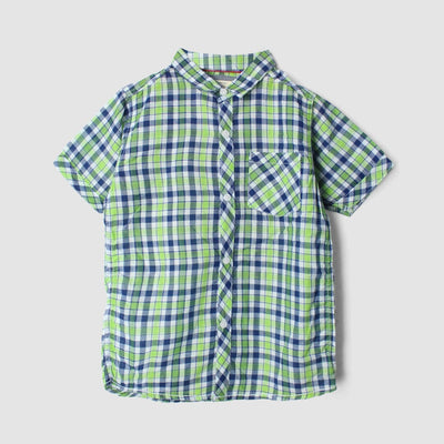 Decent Green Themed Stylish Boys Casual Shirt Casual Shirt Iluvlittlepeople 9-12 Months Green Summer